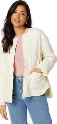 BUBBLEROOM Hilma Quilted Jacket Winter white S