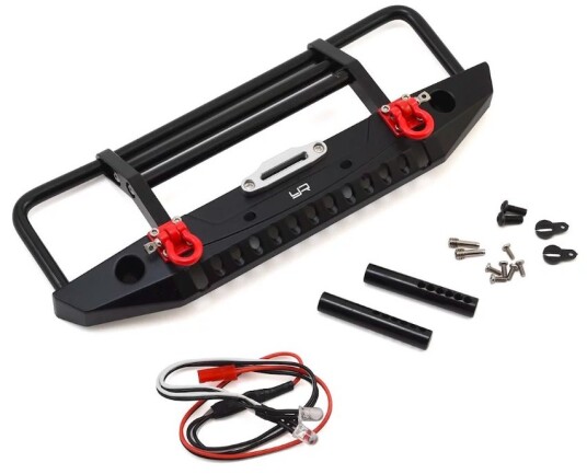 Yeah Racing 032BK Aluminum Alloy Front Bumper w/LED Light For TR