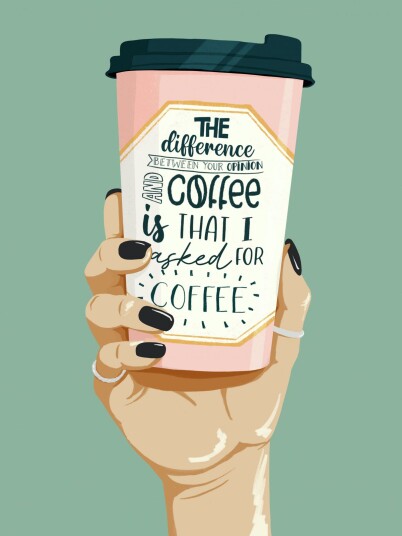Plakat Kaffesitat Plakat Kaffesitat