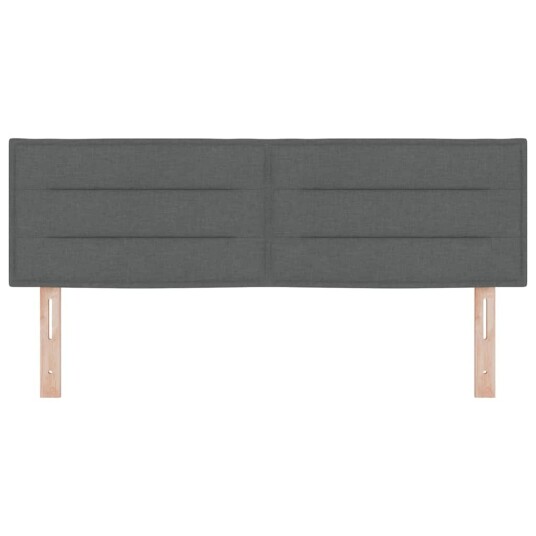 LED Hodegjerde Linjer Design Mørk Grå 80 cm Stoff LED Hodegjerde Linjer Design Mørk Grå 80 cm Stoff