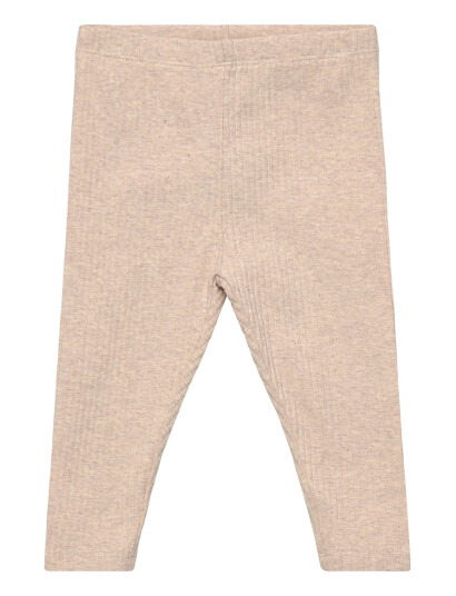 Mango Cotton Ribbed Leggings   Brown   4 5