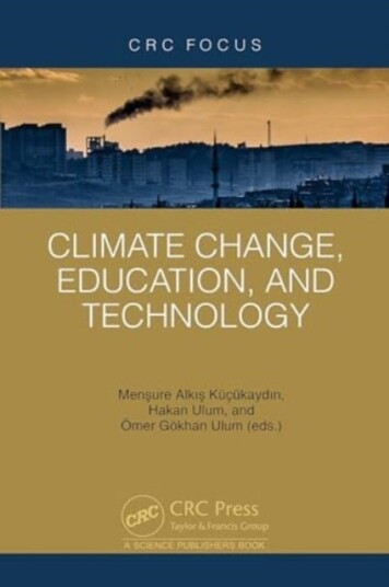 Climate Change, Education, and Technology Climate Change, Education, and Technology