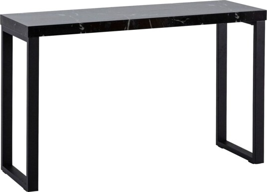Konsollbord Wohnling 120 cm moderne konsoll med metallben Svart - Svart