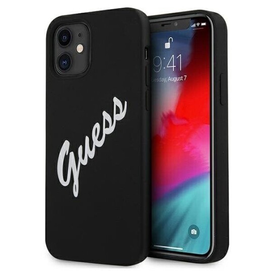 Guess Guhcp12slsvsbw Iphone 12 Mini 5.4" Black And White/Black White Hardcase Silicone Vintage