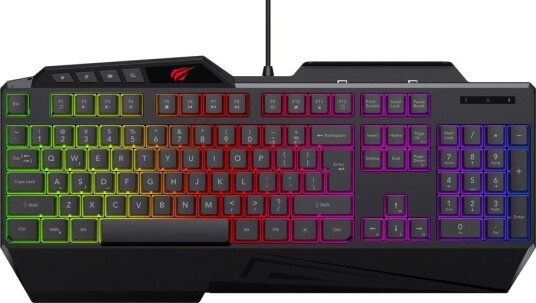 Havit KB488L Gamingtastatur 107 Taster RGB Svart