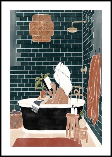 Bathroom Babe Plakat Plakat / 40x50cm