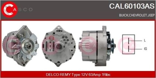 Dynamo CASCO CAL60103AS Dynamo CASCO CAL60103AS