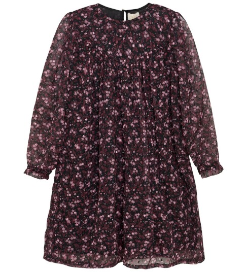 Creamie Dress Flower Dobby Black 116