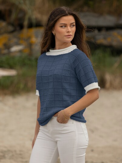 Viking Garn 2423 3 Angelin T Skjorte Marine