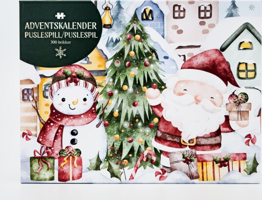 Adventskalender 300 puslebrikker