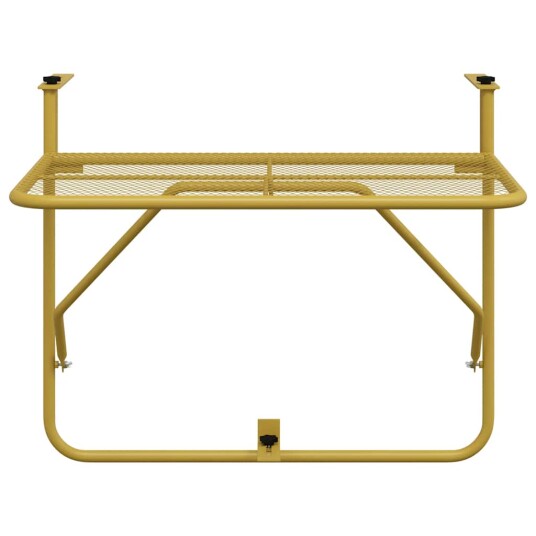 vidaXL Balkongbord gull 60x40 cm stål