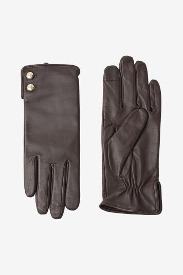 Ralph Lauren Lauren Hansker Sheepskin lthr But Glv glv Brun Ralph Lauren Lauren Hansker Sheepskin lthr But Glv glv Brun