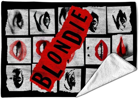Rocksax Blondie Lips Sherpa Fleece Blanket 60 in x 80 in 78899349