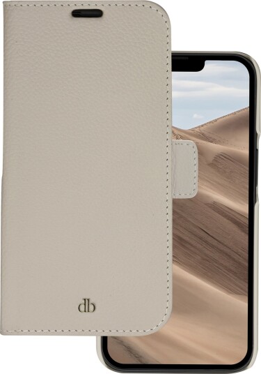 dbramante1928 New York iPhone 14 lommebokdeksel (beige)