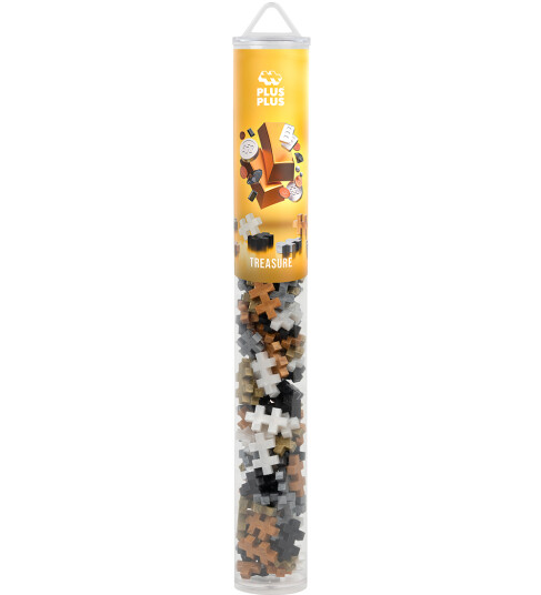 Plus-Plus Plus-Plus Treasure Mix / 100 Pcs Tube - Multi/patterned - ONE SIZE