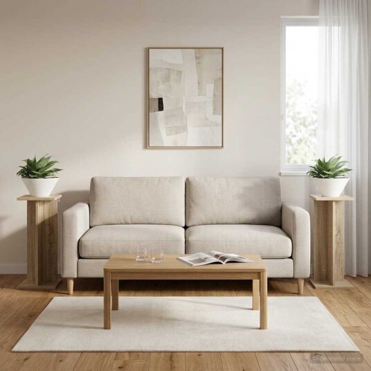 vidaXL Planteholder 2 stk. Sonoma eik 25 x 25,5 x 60,5 cm