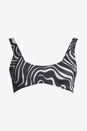 Casall Bikini BH Swirl U shape Svart