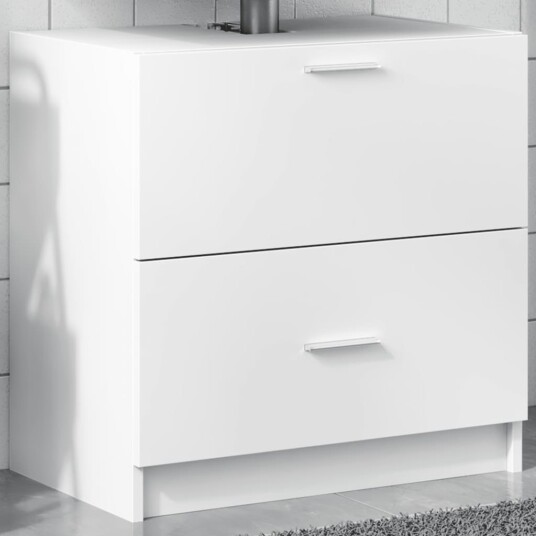 Servantskap hvit 59x37x59 cm konstruert tre 8721102815300