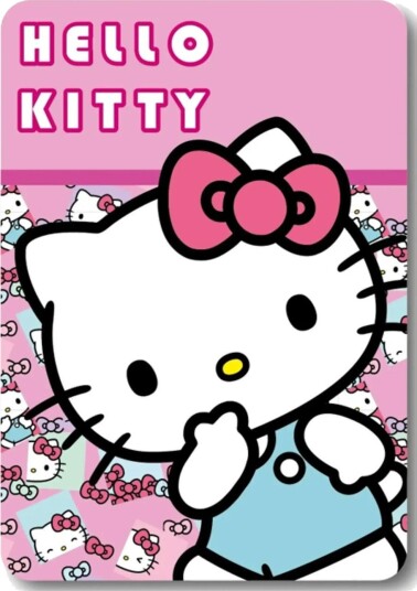 Hello Kitty Fleece Blanket Pink