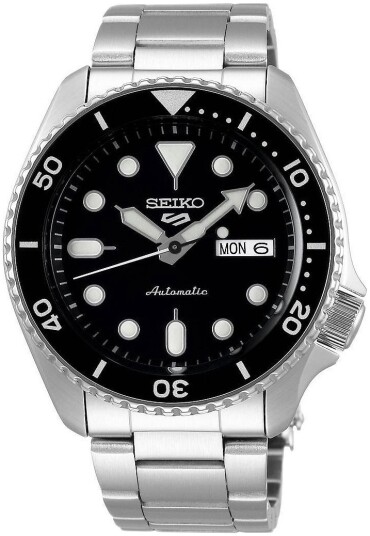 Seiko 5 Sports Herreklokke SRPD55K1 Sort/Stål Ø43 mm