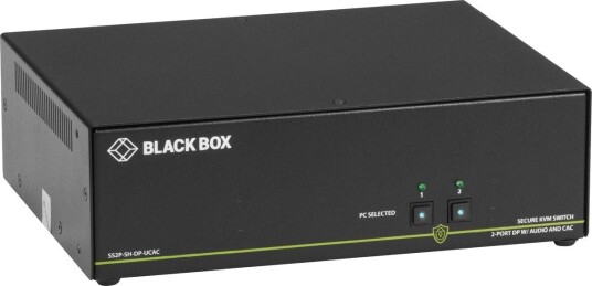 Black Box Secure Niap 3.0 Kvm Switch - Dual-Head, Dvi-I, Ps/2, Cac, 2-Port