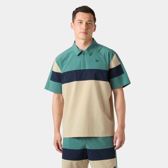 Helly Hansen Men's Levante Quick Dry Half zip Short Sleeve Grønn M