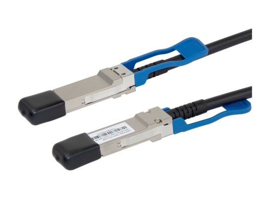 Deltaco - 100Gbase-Cu Direkte Tilkoblingskabel - Qsfp28 Til Qsfp28 - 2 M - Toakset - Passiv - Svart Deltaco - 100Gbase-Cu Direkte Tilkoblingskabel - Qsfp28 Til Qsfp28 - 2 M - Toakset - Passiv - Svart