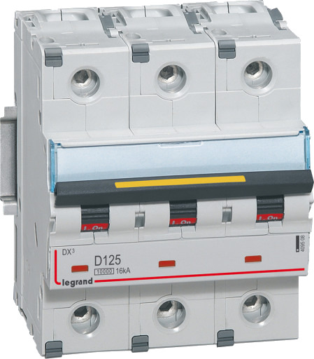 Legrand DX³ MCB automatsikring D125 3P 4.5M 10/16kA