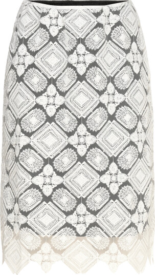 Naja Lauf | Maria Skirt White Embroidery | 36