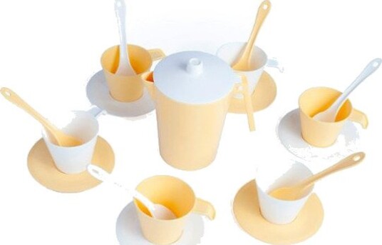 Wader Sunny Morning Kaffe-servise Fra 12 Måneder 19 Deler Gul