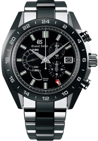 Grand Seiko Herreklokke SBGC223G Sport Collection Sort/Titan Ø46.4 mm