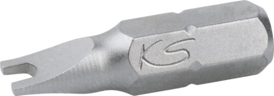 Ks Tools 911.3595, Nickel, Din 3126, Iso 1173 - C 6,3, 25 Mm, 56 G, 25,4 / 4 Mm (1 / 4"), Sekskantet