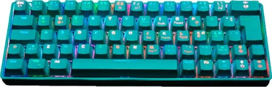 Fourze GK60 Bluetooth Gamingtastatur med RGB Outemu Cyan