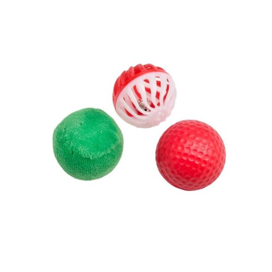 Little&Bigger Seasons Classics Baller Rød/Grønn 3 Pk