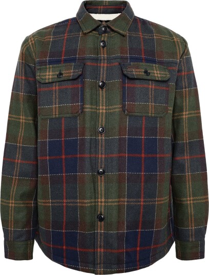 Barbour Barbour Willberry Regular Brushed Check Overshirt Green L