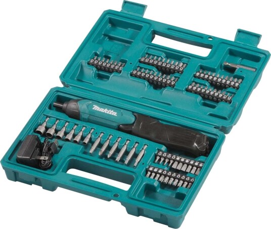 Makita Elektrisk Skrutrekker DF001DW 3,6v Inkludert Tilbehørssett 81 Deler