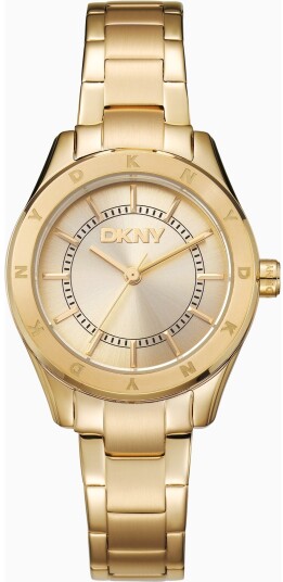 DKNY Dameklokke DK1L018M0035 Chambers Glitz Gullfarget/Gulltonet