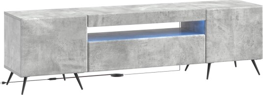 vidaXL LED TV skap Betonggrå Konstruert tre