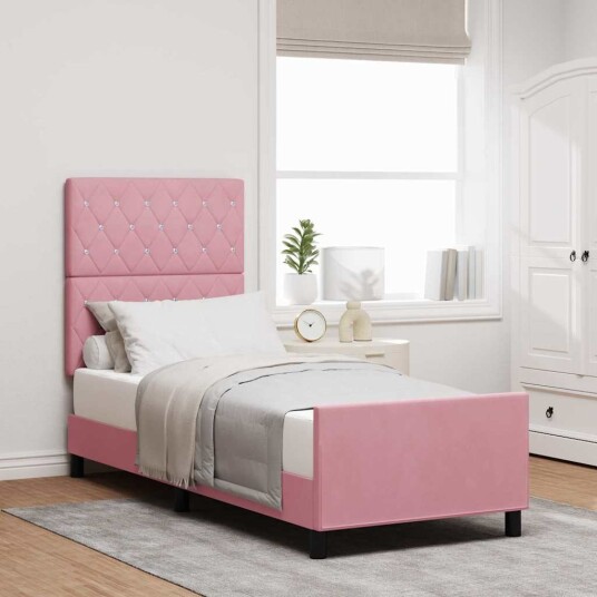 Sengramme Rosa 80x200 cm Fløyel