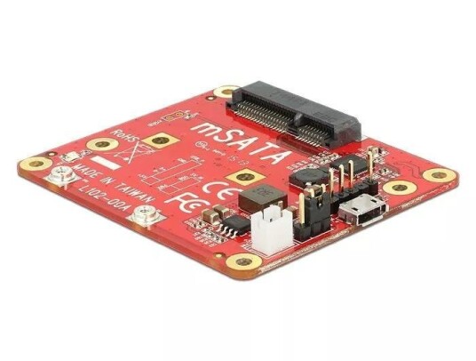 DeLOCK mSATA Micro-USB Lagringsmodul med Monteringssett