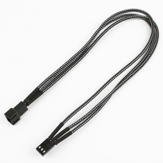 Nanoxia 3-Pin Forlengelseskabel 30 cm Molex Svart Nanoxia 3-Pin Forlengelseskabel 30 cm Molex Svart