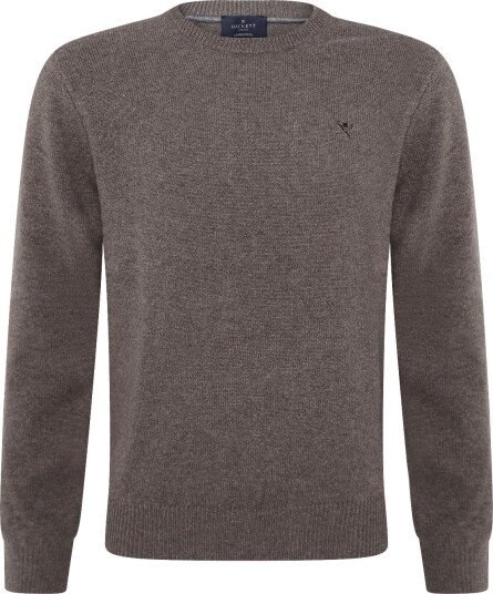 Hackett London Lambswool Crew - PUTTY BEIGE - L