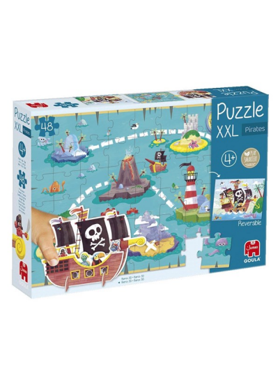 Jumbo Goula Puzzle XXL Pirates 48 Pcs. Gulv