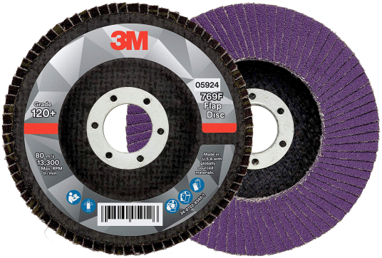 3M Lamellrondell 769F K120+ Skrå 125mm 10 Stk