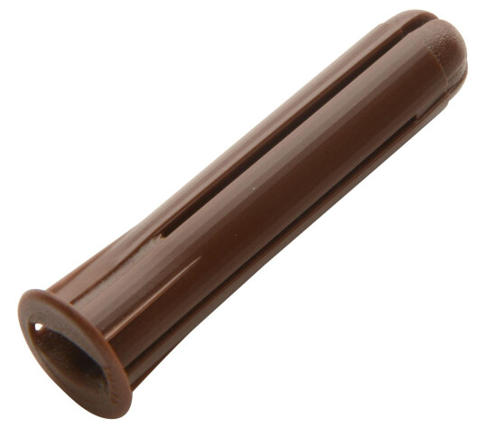 Castor Brun skrueplugg 8mm 10stk