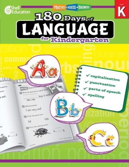 180 Days™: Language for Kindergarten Practice, Assess, Diagnose