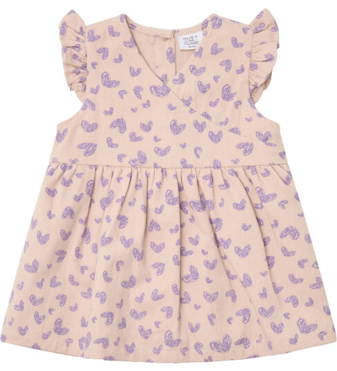 Hust And Claire Kjole Katinka Sement 2 år 92 Kjole Beige Lilla
