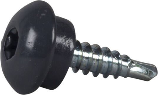 ESSVE 63269 Farmerskrue 4,8 x 20 mm, TX25, 250-pakning Grafittgrå, Innfesting