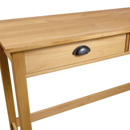vidaXL Konsollbord Hill med 2 skuffer 110x45x74 cm heltre furu