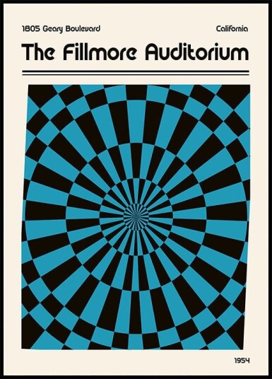 The Fillmore Poster Plakat / 100x150cm
